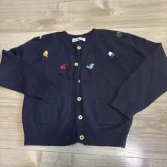 familiar ファミリア カーディガン 120 ネイビー