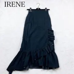 極美品✨IRENE 変形スカート アシンメトリースカート ロング丈 黒 Sのサムネイル
