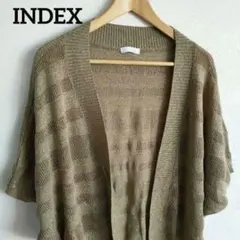 INDEXゴールドラメ♡ニットボレロレディース　冷房対策もお洒落に！インデックスのサムネイル