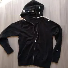 チャンピオン パーカー 黒 薄手