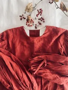 the last flower of the afternoon ワンピース 赤