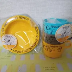 スヌーピー　コップ小皿セット　　　　　　　　　260301⑫