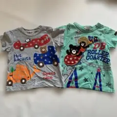 Hot Biscuits 車のイラスト Tシャツ 90cm 2枚セット