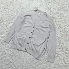 【c6897】SLOBE IENA カーディガン 長袖　ライトグレー