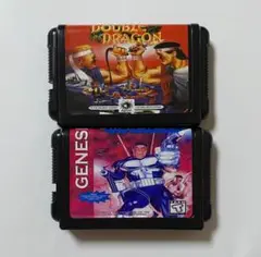 MD メガドライブ パニッシャー ダブルドラゴン 2本セット まとめ売り
