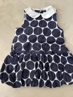 SENSE OF WONDER ネイビー・ホワイトドット ワンピース