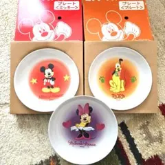 ディズニーキャラクター皿3枚セット