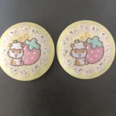 サンリオ　刺繍缶バッジ　コロコロクリリン