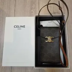 【美品】CELINE　モバイルポーチ