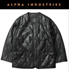 新品未使用！ALPHAアルファレザーライナーライナージャケットミリタリー