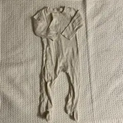 ZARA ロンパース　74cm 白/ストライプ