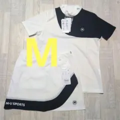 新品】モックネックシャツ+ フリルスカート♡S ゴルフスポーツテニス