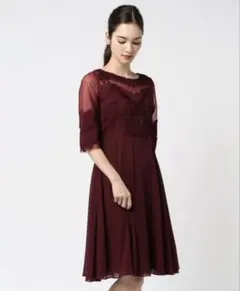 INTERPLANET WINGS ワンピース 赤 結婚式 お呼ばれ ドレスのサムネイル