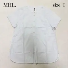 MHL. マーガレットハウエル バンドカラーシャツ コットンリネン 麻 ブラウスのサムネイル