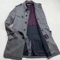 美品✨ポールスミス カシミヤライナー付き 2way ツイード トレンチコート