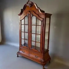 イギリス アンティーク家具 ディスプレイ キャビネット 1940年頃 074B