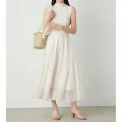 美品　スナイデル Sustainableニットドッキングワンピース S