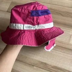 SHIPS キッズ ハット ピンク 日よけ付き