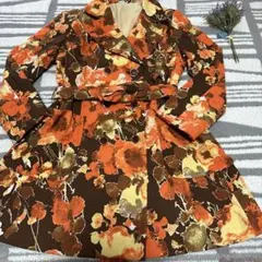 東レ株式会社　コート　ジャケット　花柄