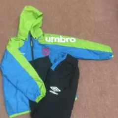 umbro ウィンドブレーカー セット 青・緑　キッズ