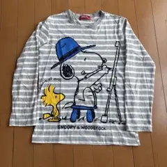 PEANUTS スヌーピー 長袖カットソー ボーダー 150