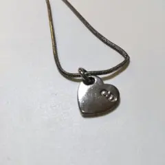 クリスチャン・ディオール　ハート型ペンダントネックレス