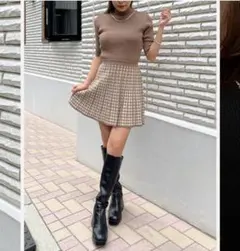 美品ダーリッチ　ニットコーデセット　ベージュ