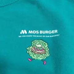 MOS BURGER キャラクター刺繍 トレーナー