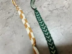 ・【オーダー可】ハンドメイド ミサンガ／色・デザイン指定OK