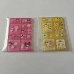ポムポムプリン　メロクロ　トレーディングミニタイルシール　サンリオ