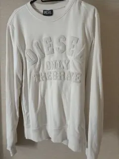 DIESEL白トレーナー