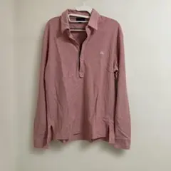 BURBERRY LONDON 長袖ポロシャツ ピンク Lサイズ