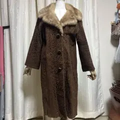 nichiro fur 昭和レトロな毛皮コート　ミンクとカラクールラム
