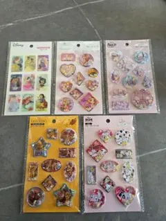 ウォーターシール 101 ラプンツェル ライオンキング オイスター 計5枚セット