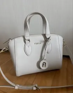 FURLA フルラ ショルダーバッグ ミネルヴァ S サッチェル グレージュ