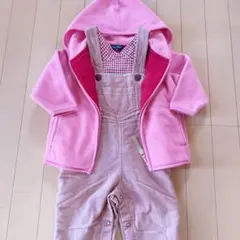 【女の子　まとめ売り】サイズ90 ジャケット・オーバーオール　2点セット