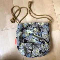 花柄ロープストラップバッグ