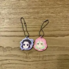 鬼滅の刃 ジャンプショップ 合皮 へんてこ顔チャーム 胡蝶しのぶ 甘露寺蜜璃