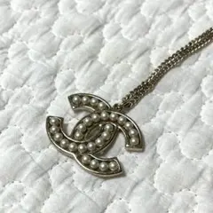 CHANEL ココマーク ネックレス スター パール AB3564 美品 箱付き