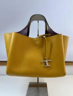 TOD'S イエロー レザートートバッグ