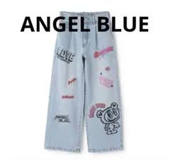 【エンジェルブルー】ナカムラくん　デニムワイドパンツ 160cm コラボ　パンツ