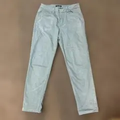 グリーン デニムパンツ レディース