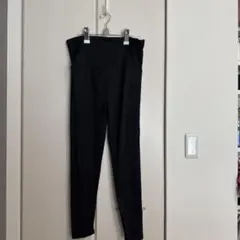 ブラック ハイウエスト レギンス 調節ゴム付き