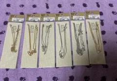 ネックレスチェーンセット ゴールド シルバー6点セット送料込