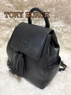 TORY BURCH レザータッセル ミニバック ブラック
