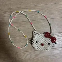 ハローキティ　ビーズ　ポシェット