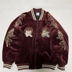 90s SLIDER ベロア生地 中綿入り スカジャン 刺繍 YOKOSUKA 2026年最新】slider スカジャンの人気アイテム - メルカリ