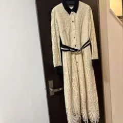 新品同様】 ダイアグラム 刺繍ワイドサロペット 結婚式 ドレス S