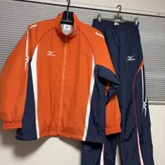 Mizuno オレンジ ネイビー ジャケット パンツセット - メルカリ