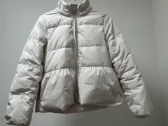 index インデックス 河田　ダウンコート　ペプラムコート　アイボリー